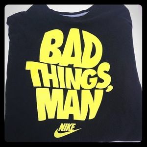 NIKE BAD THINGS MAN T-SHIRT XXL BLACK SPORTSWEAR